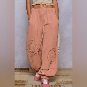 NEW!!! POL Women's Pink Joggers, Sz Large, NWT